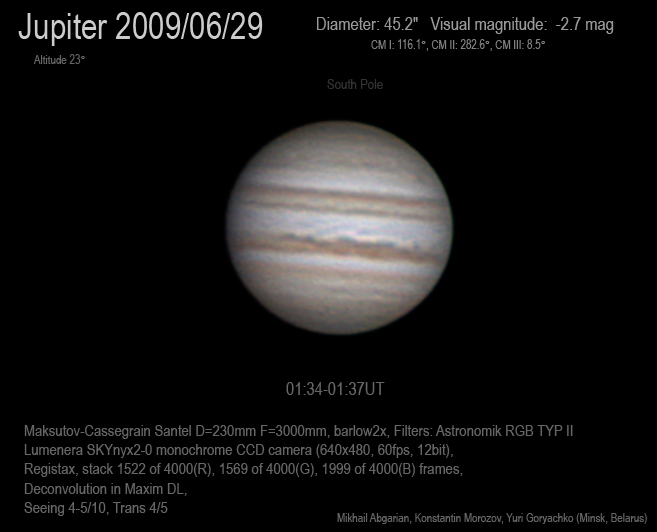Jupiter 2009/06/29