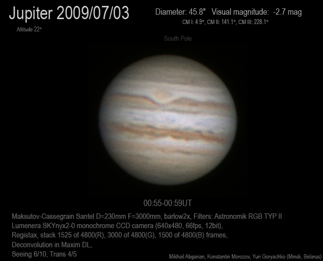 Jupiter 2009/07/03