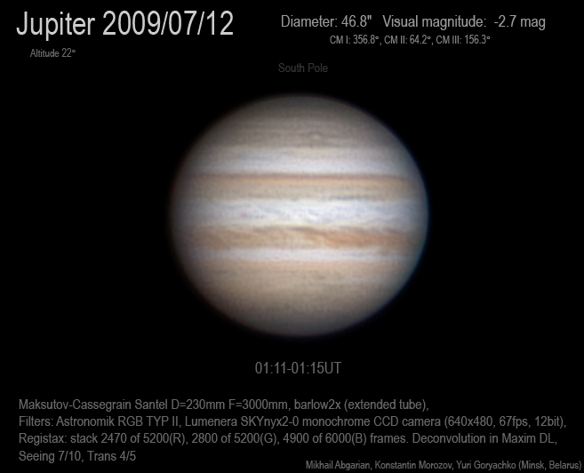 Jupiter 2009/07/12