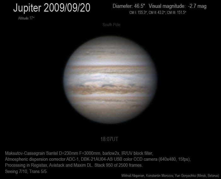 Jupiter 2009/09/20