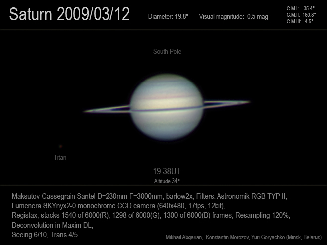 Saturn 2009/03/12